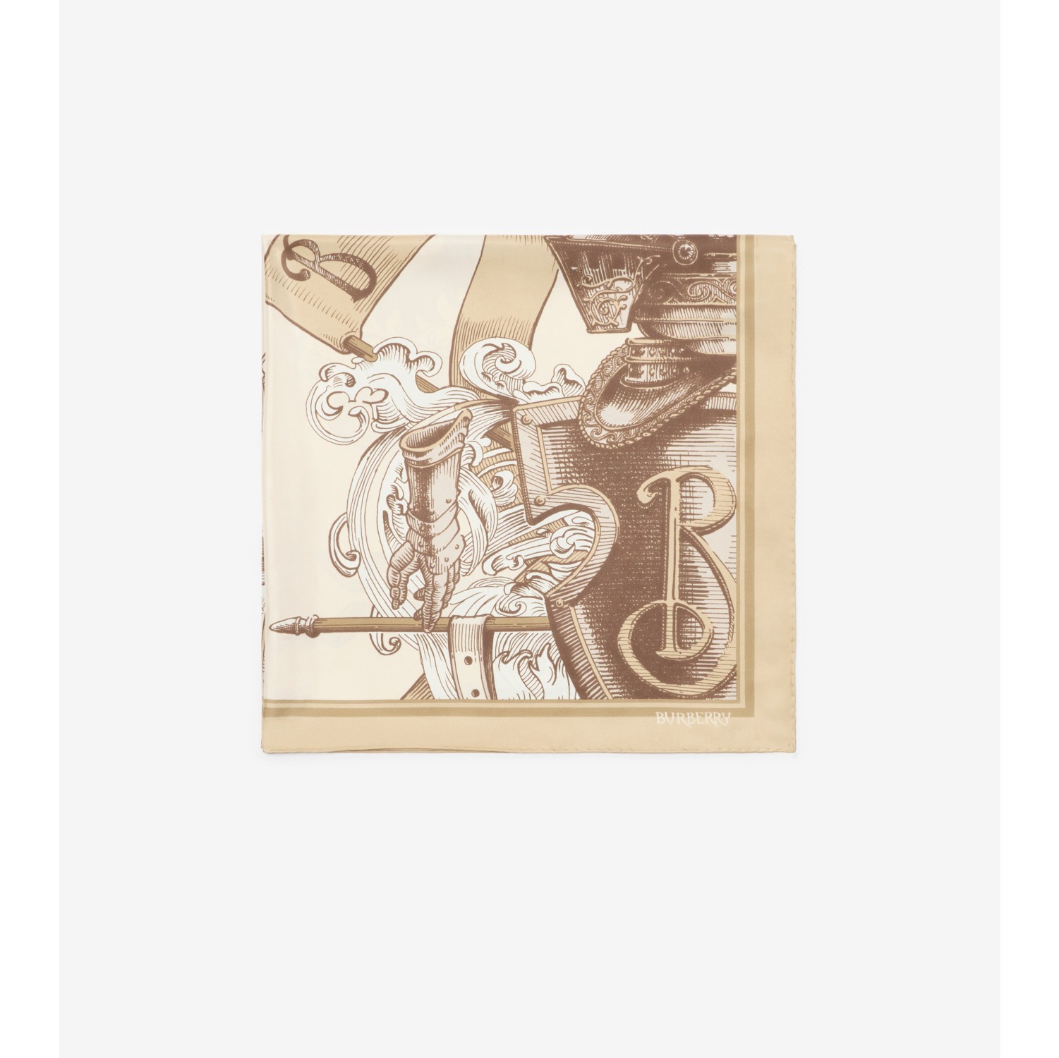 Etched Knight Silk Scarf