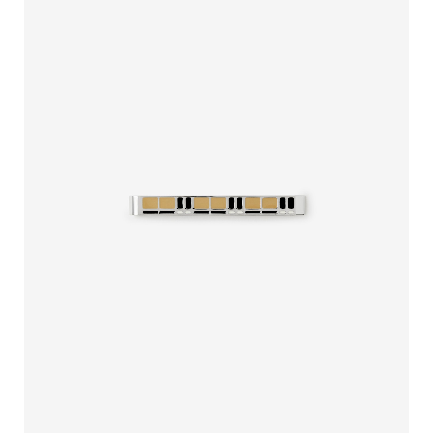 Check Tie Bar in Archive beige Men Burberry Official