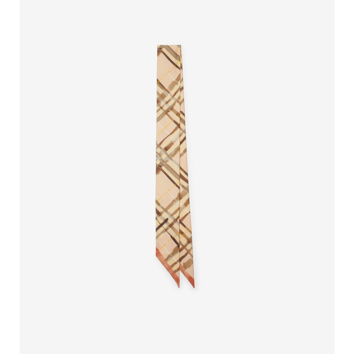 Burberry Check-pattern Reversible Scarf In Teacup
