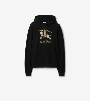 極美品 BURBERRY パーカー エンブロイダリーEKD コットンフーディー Burberry バーバリー クロスステッチ EKD コットンフーディー