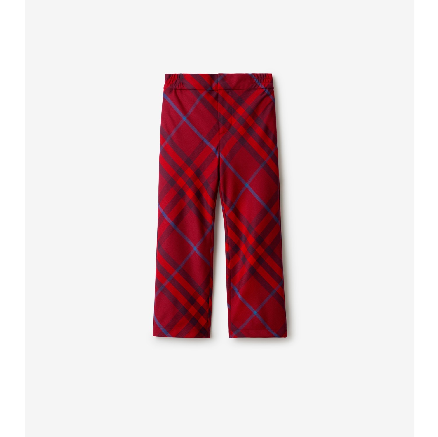 Check Cotton Track Pants in CRIMSON IP CHK Burberry® Official