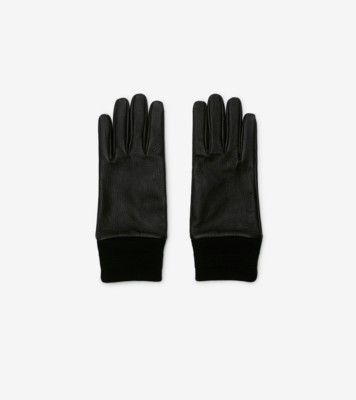 Burberry leather gloves online