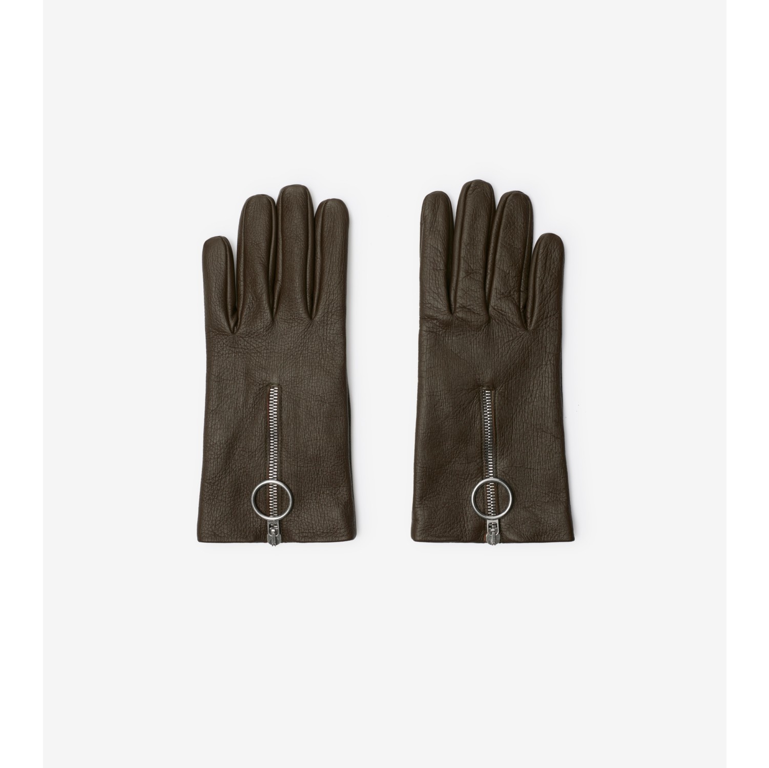 Leather Zip Gloves