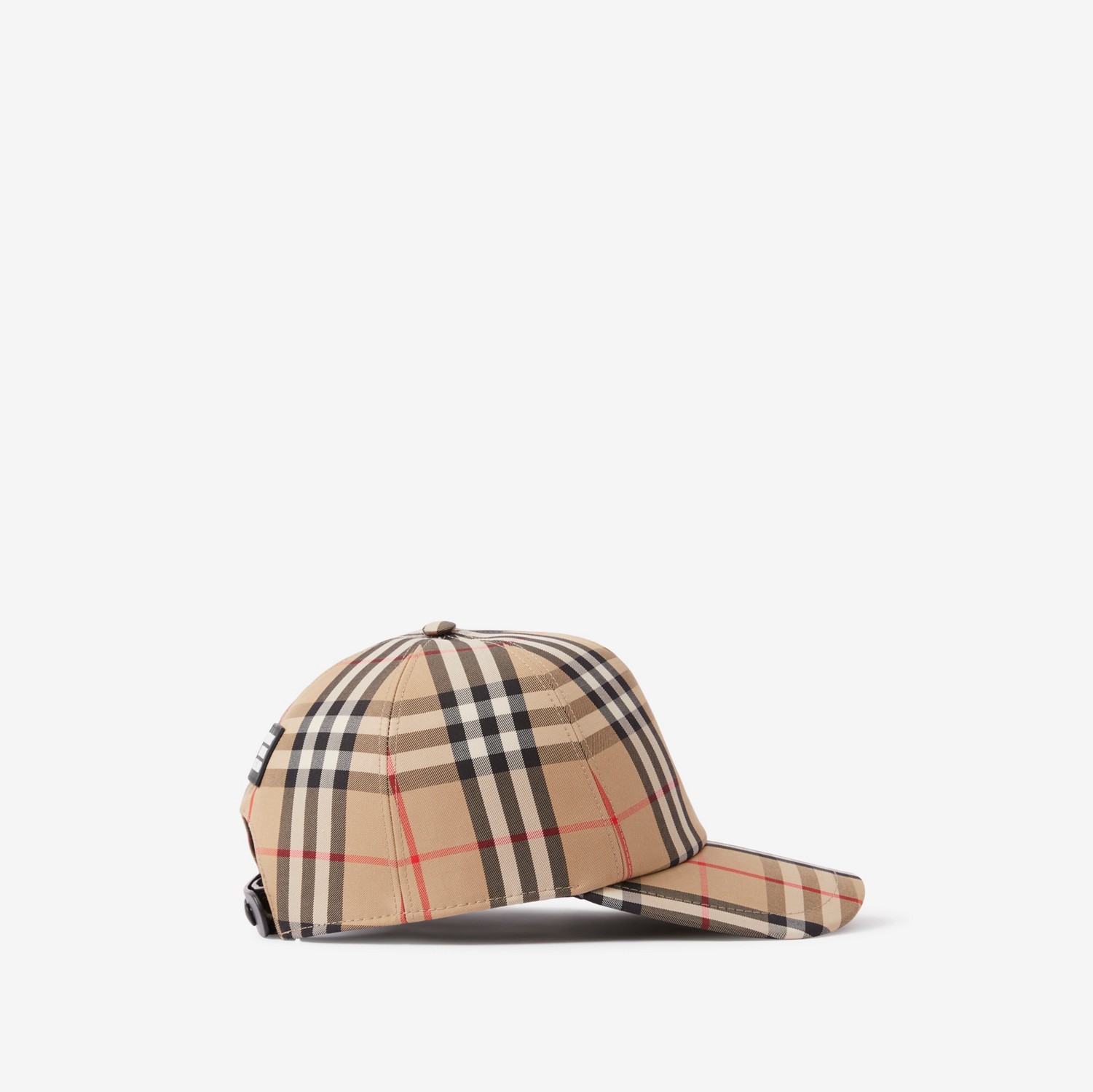 徽标嵌花 Vintage 格纹帽 (典藏米色) | Burberry® 博柏利官网