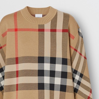 burberry plaid sweater