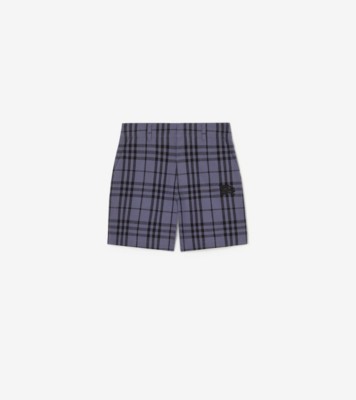 チェック コットンショーツ (ダムソンブルー) | Burberry®公式サイト