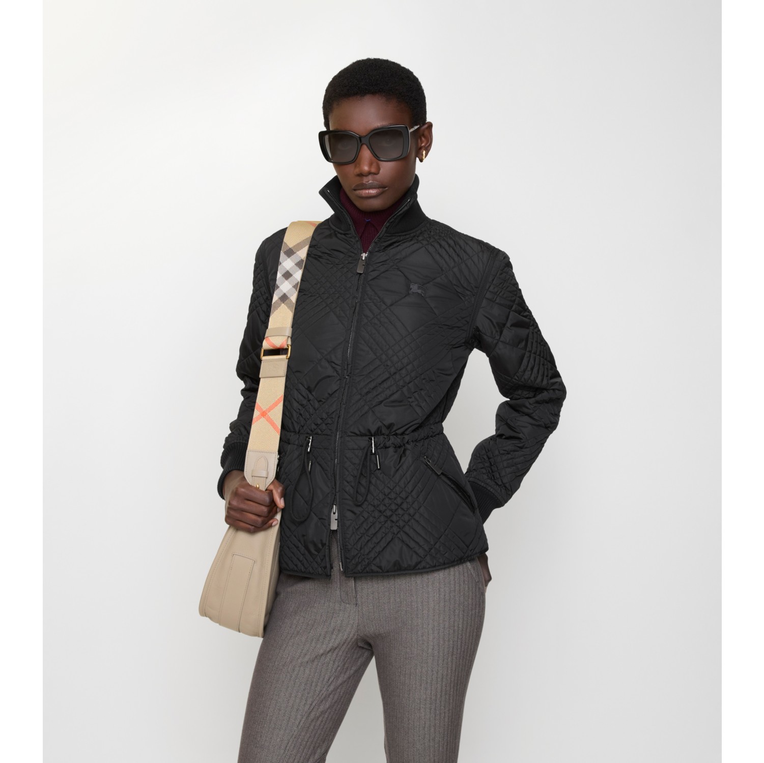 Micro Check-stitch Nylon Wakerley Jacket