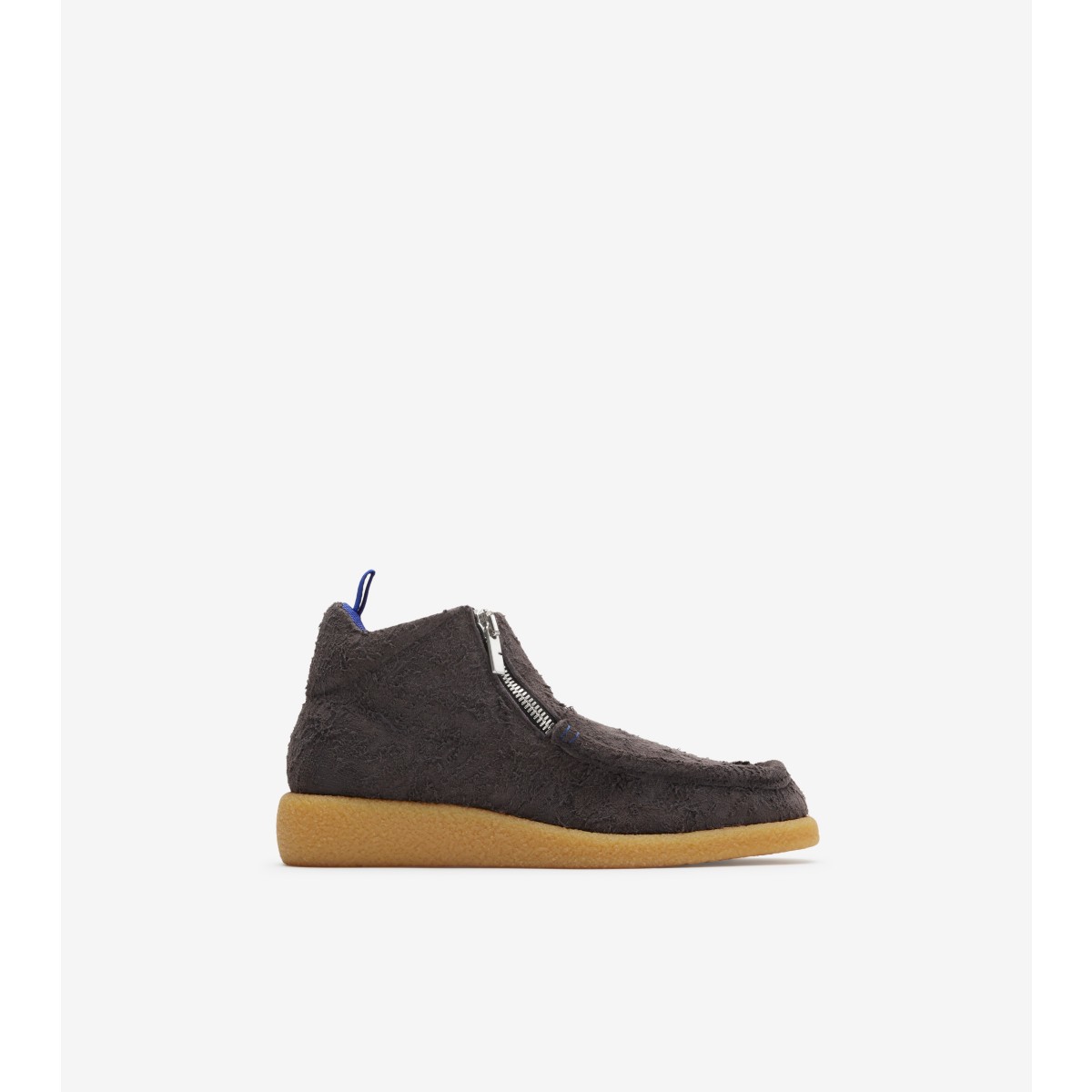 Shop Burberry Suede Chance Boots In Ash