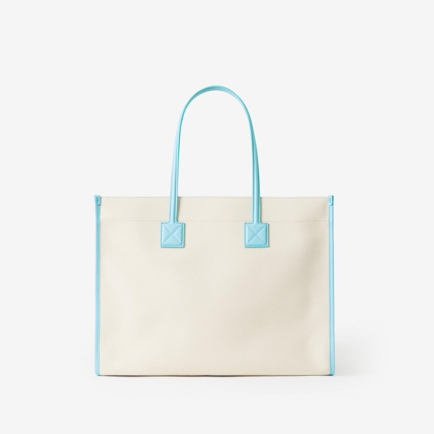 Medium Freya Tote in Natural/cool Sky Blue - Women | Burberry® Official