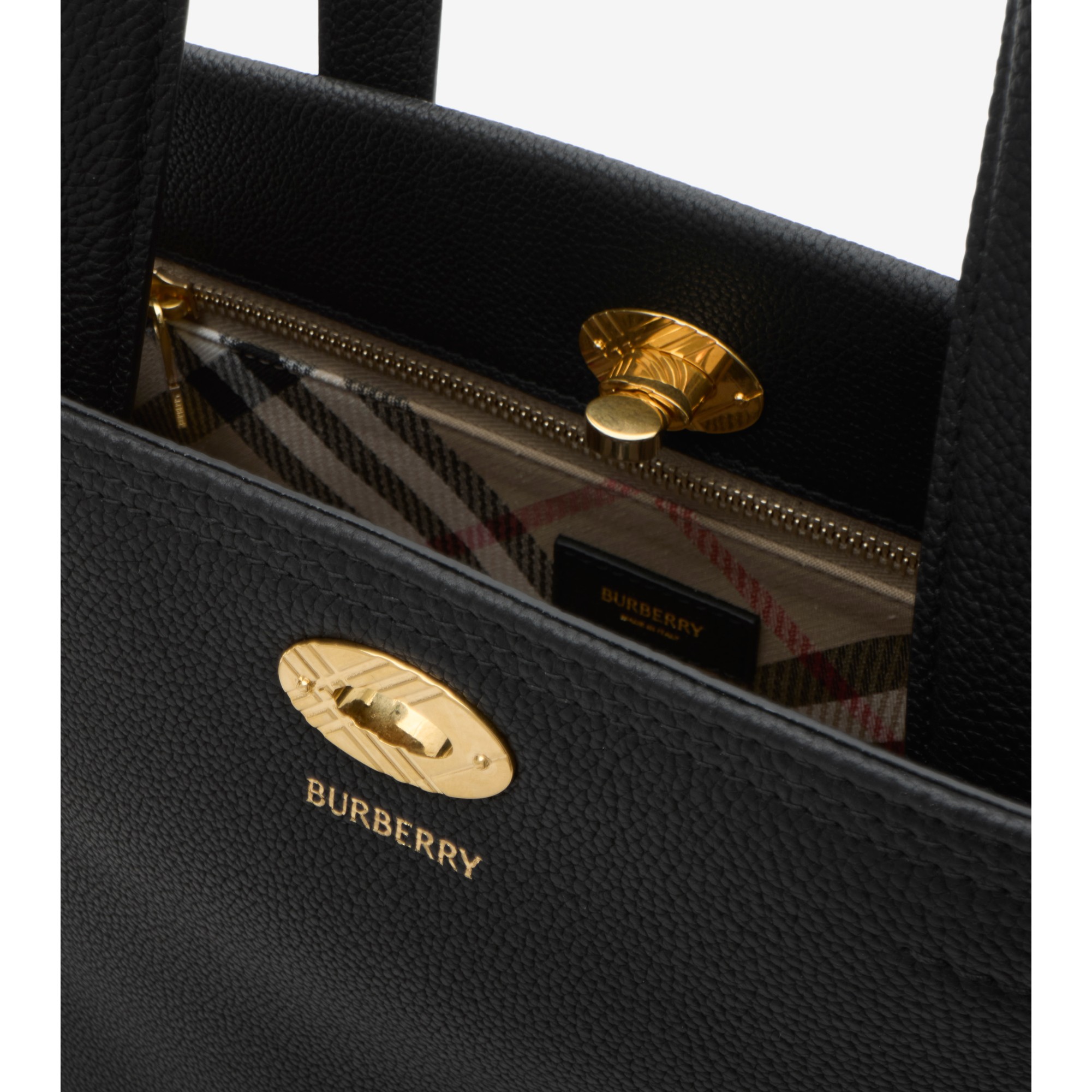 Small Cotswolds Tote in Black - Women, Leather | Burberry® Official