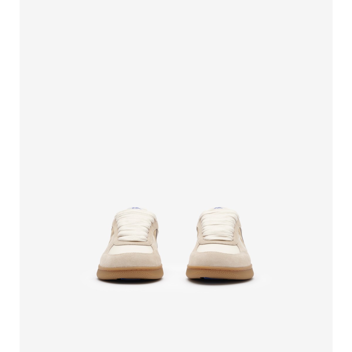  Check Leather, Suede and Terrace Sneakers