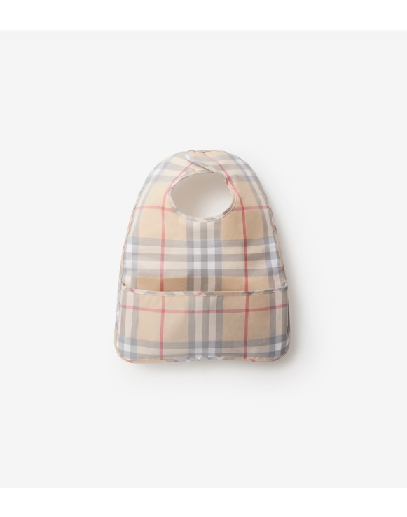 Bavaglino in popeline di cotone Check