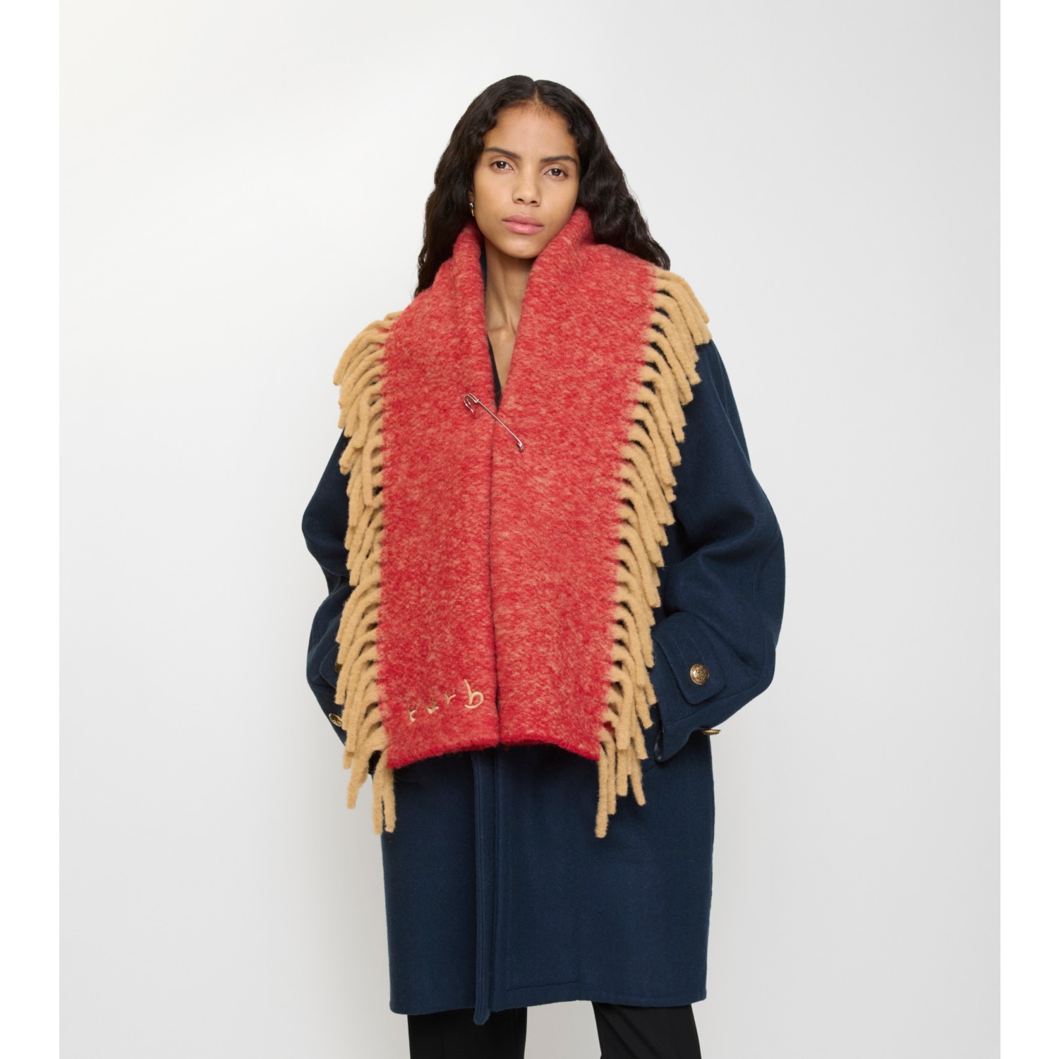 Alpaca Wool Blend Happy Scarf