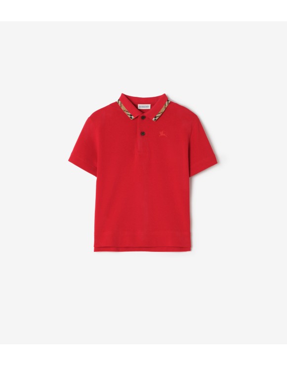 Baumwollpiqué-Poloshirt