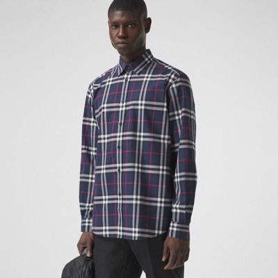 burberry check poplin shirt