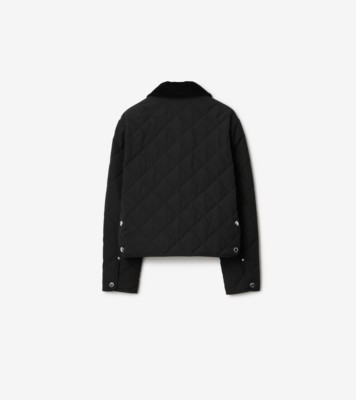 Burberry diamond quilted thermoregulated barn jacket - Black