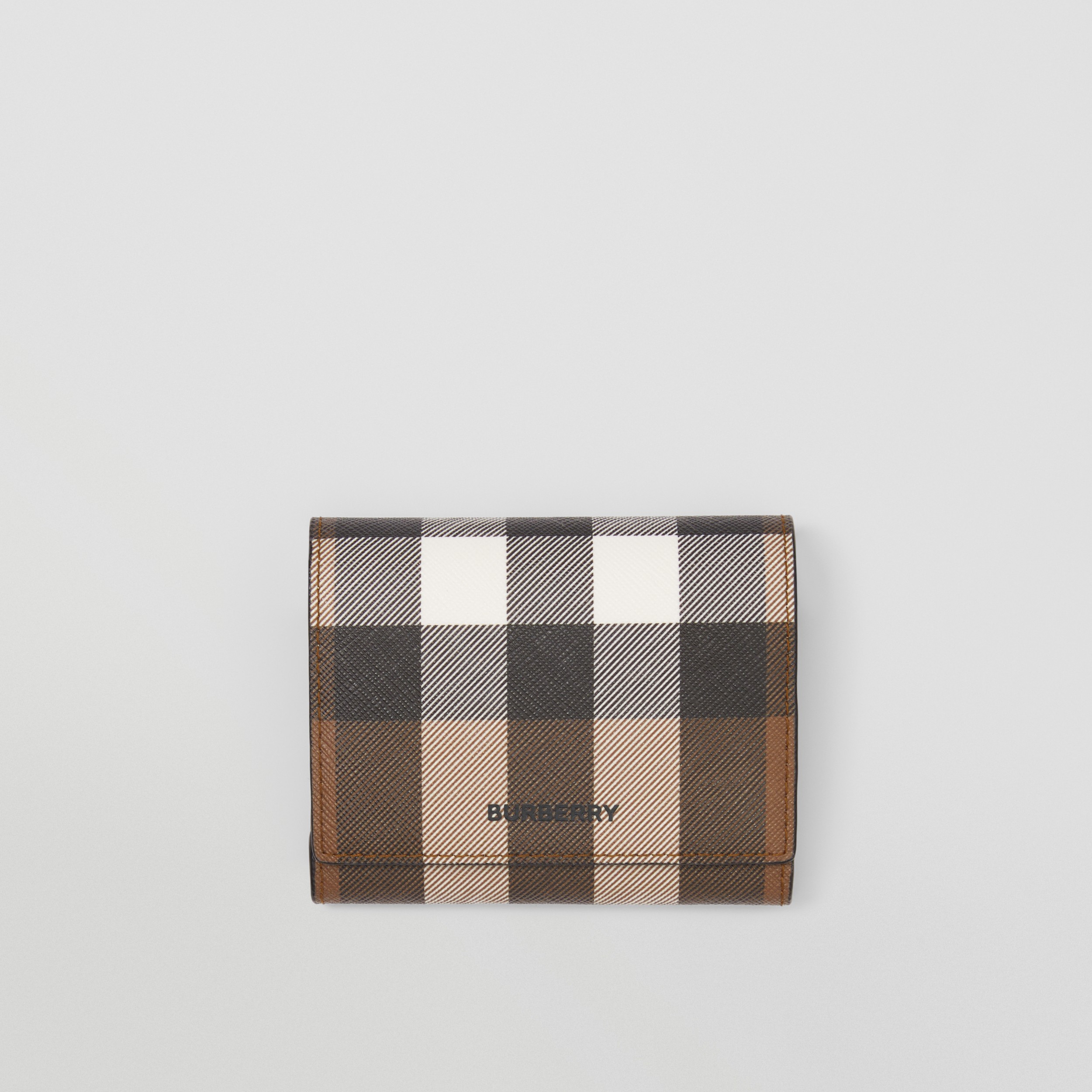 Check Folding Wallet With Detachable Strap in Dark Birch Brown - Men |  Burberry® Official