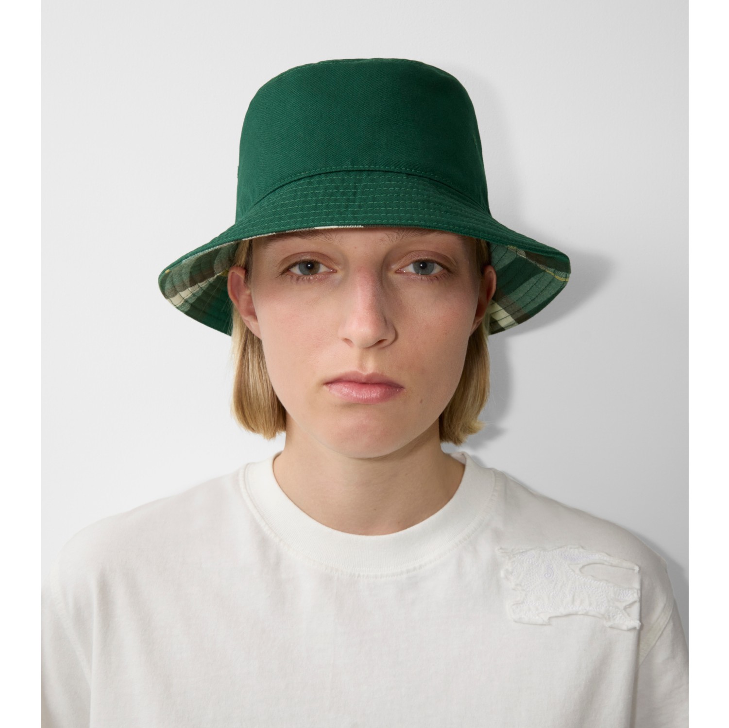 Reversible Cotton Blend Bucket Hat