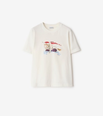 ■Burberry■ Crystal EKD Cotton Jersey T-Shirt White 8064393 MUSINSA | BURBERRY Crystal EKD Cotton Jersey T-Shirt - White