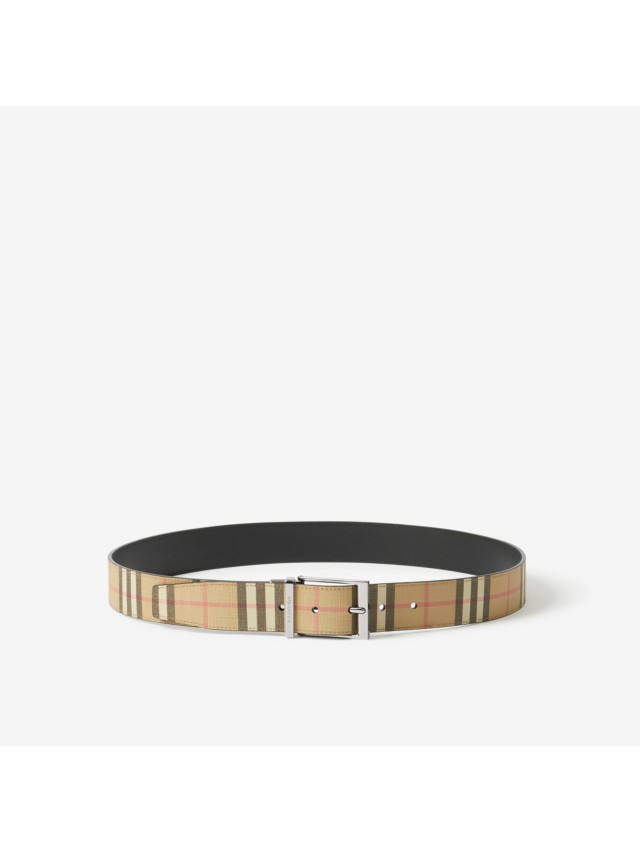 mens burberry checked belt