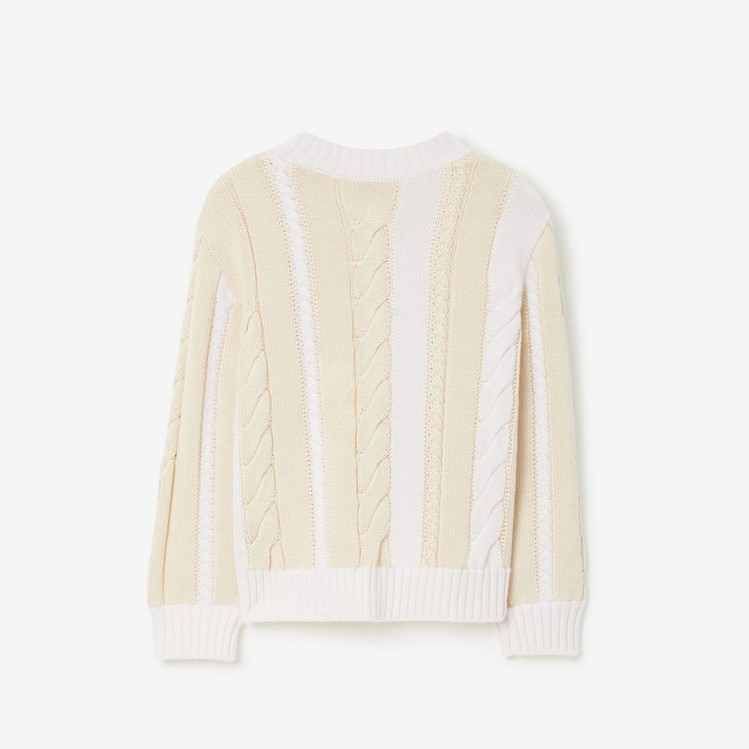 Cable Knit Sweater in Ivory | Burberry® Official