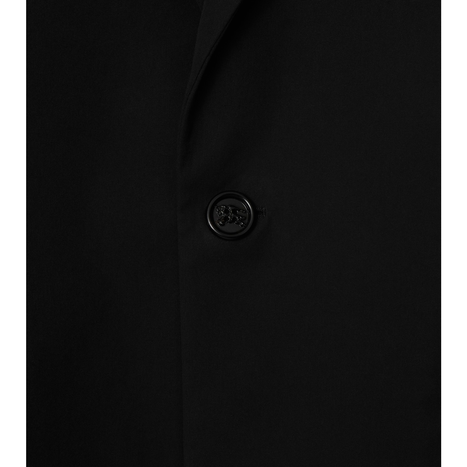 Cotton Blend Tailored Jacket in Black - Men | Burberry® Official
