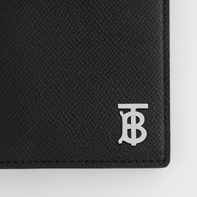 Grainy Leather TB Continental Wallet In Black - Men | Burberry® Official