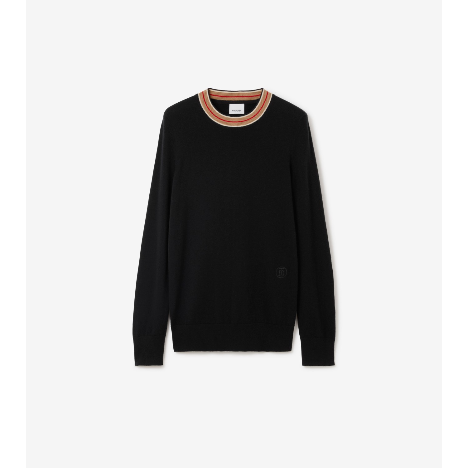 Black burberry jumper on sale