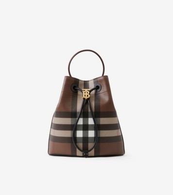 Burberry Small TB Check Bucket Bag