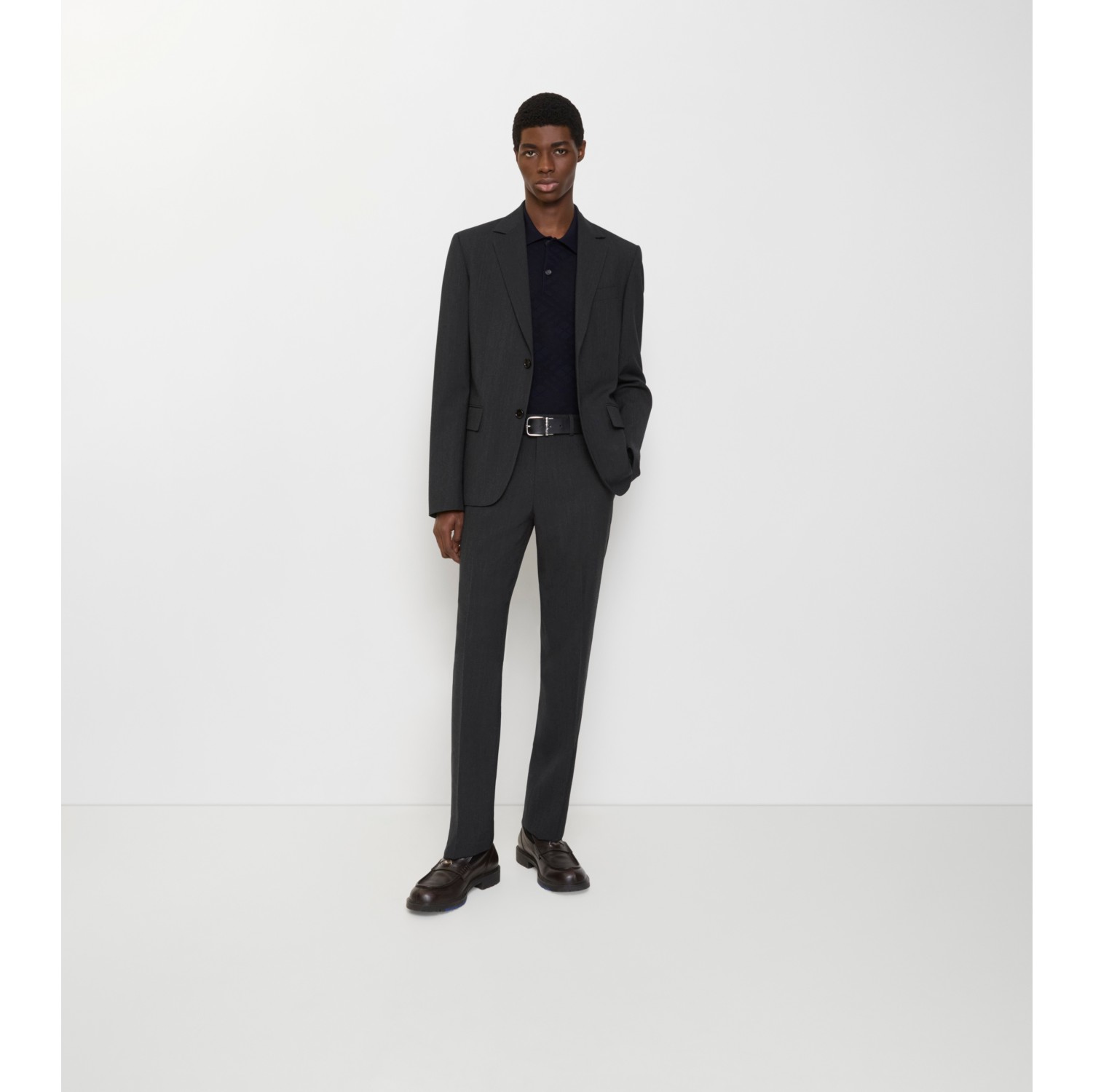 Pantalon de costume en laine mélangée