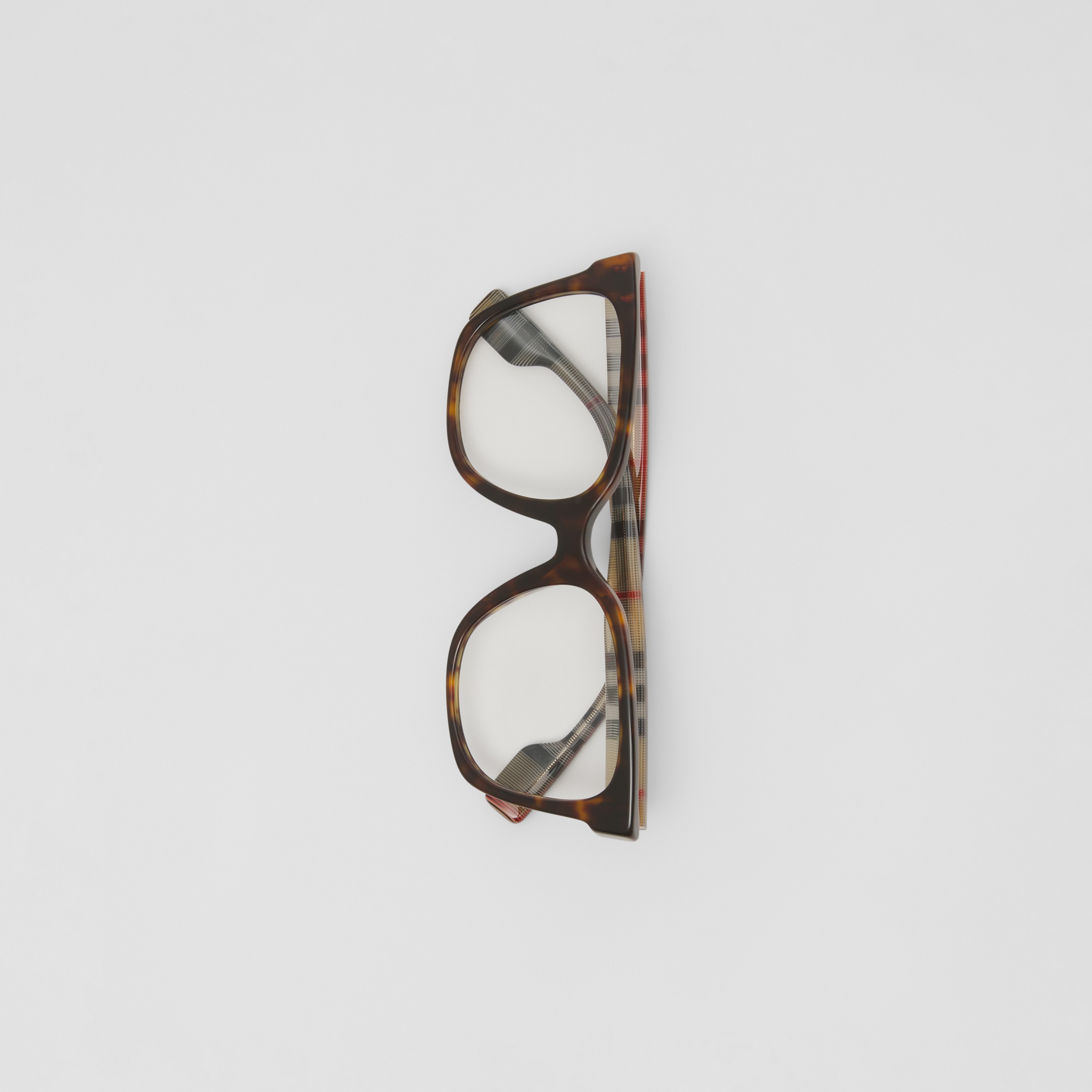 Eckige Korrekturbrille aus Bio-Acetat (Schildpattfarben/beige) - Damen | Burberry® - 4