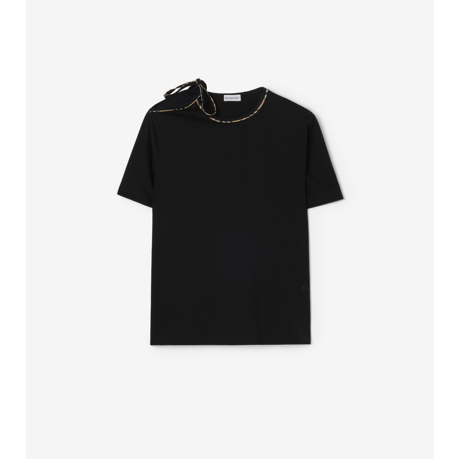 Tie-sleeve Cotton T-shirt