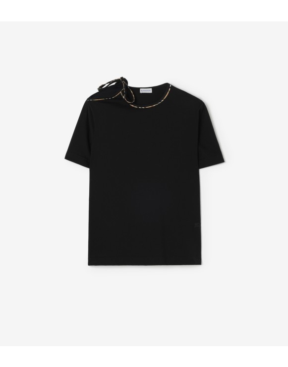 タイスリーブ コットンTシャツ