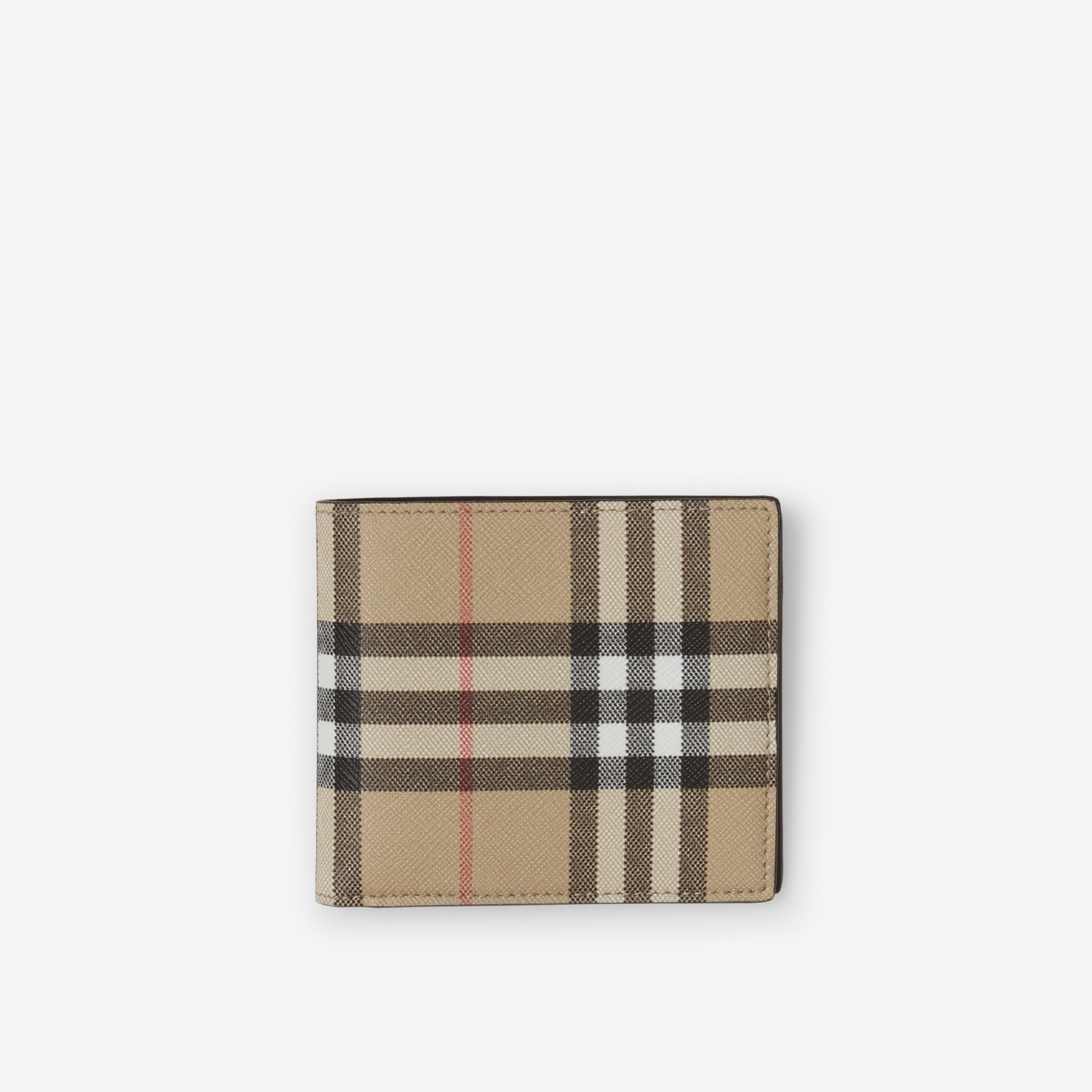 Vintage Check Bifold Coin Wallet in Archive Beige - Men | Burberry® Official - 1