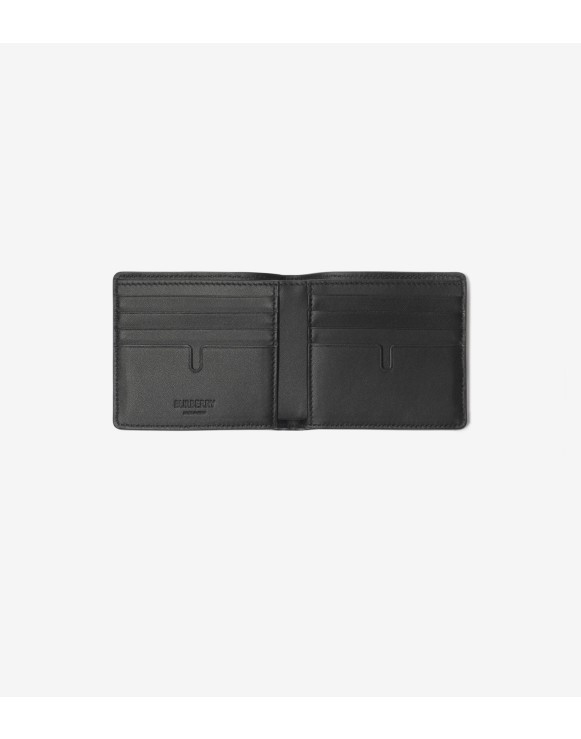Check Intarsia Bifold Wallet