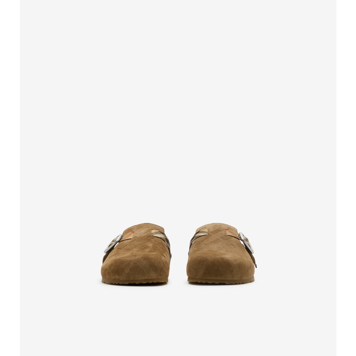  Check Suede Urchin Clogs