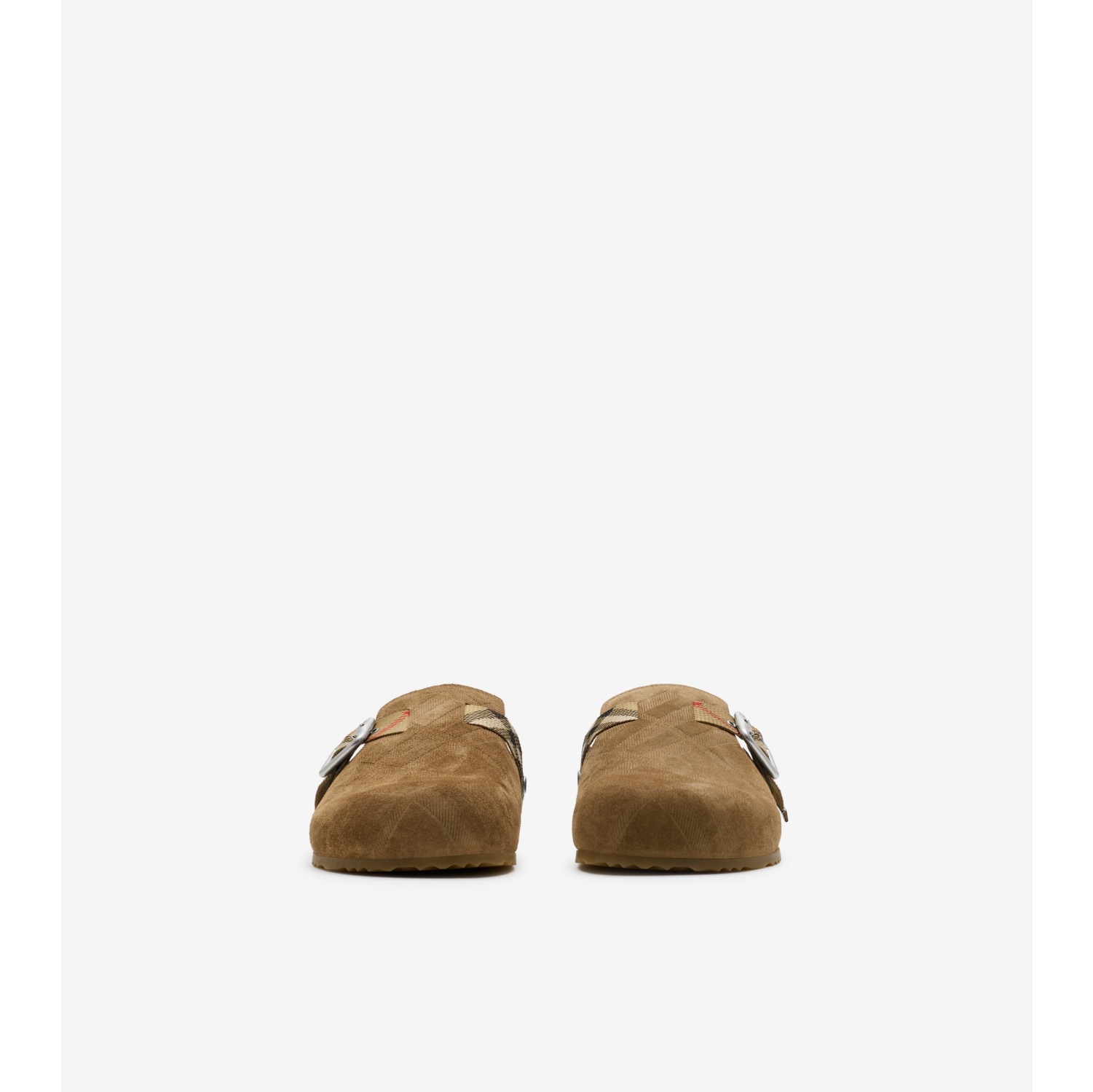 Check Suede Urchin Clogs