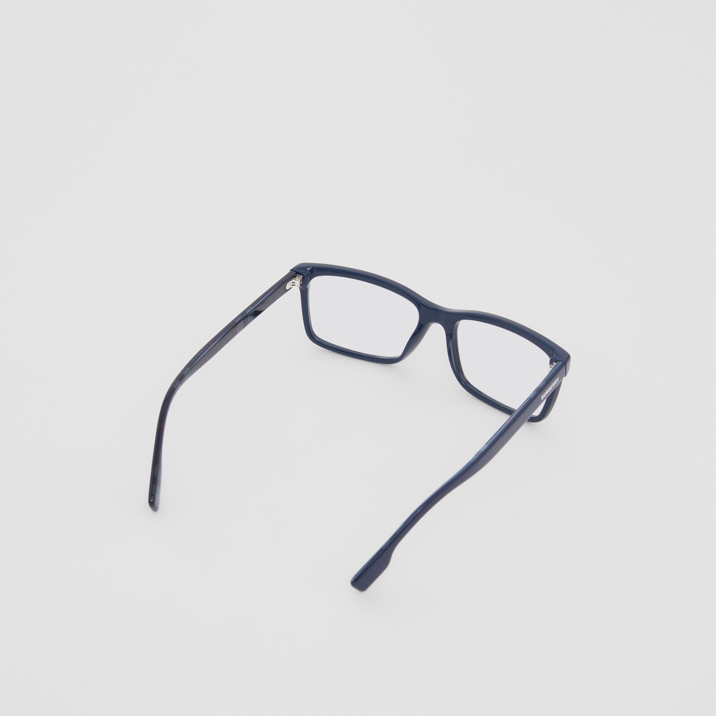 Rechteckige Korrekturbrille mit Logodetail (Marineblau) - Herren | Burberry® - 4
