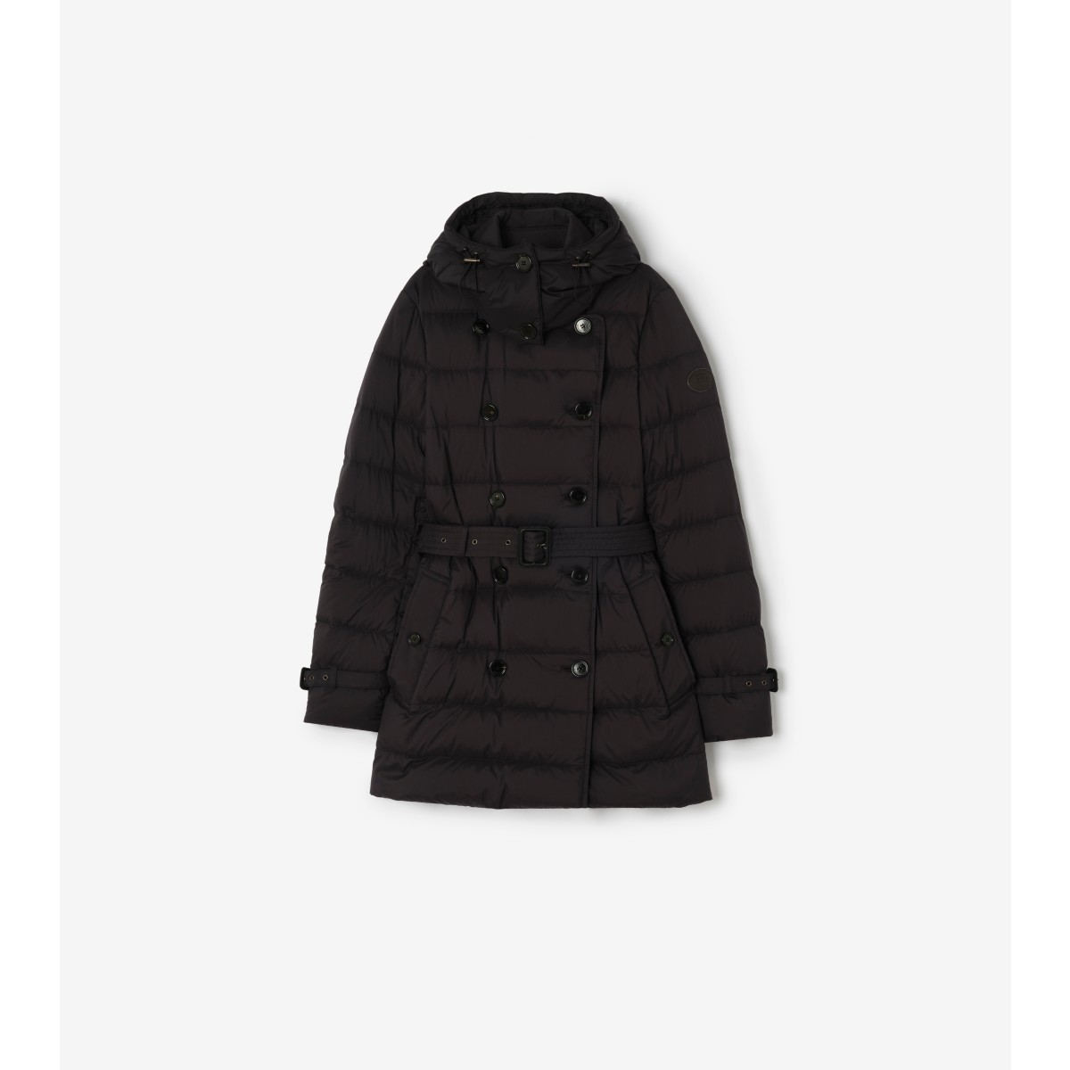  Check Short Nylon Audley Puffer Coat
