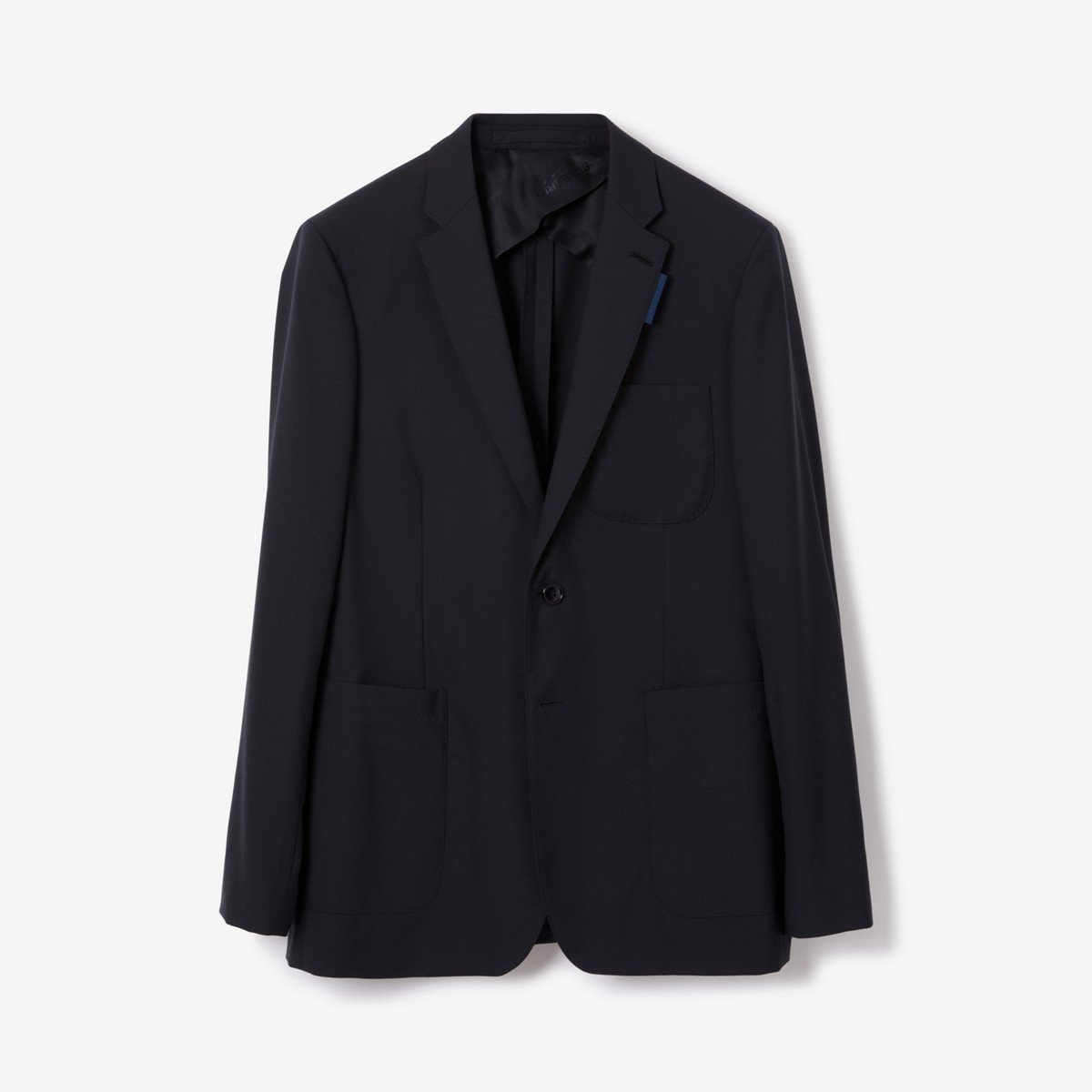 BURBERRY SLIM FIT EMBROIDERED MONOGRAM WOOL TAILORED JACKET