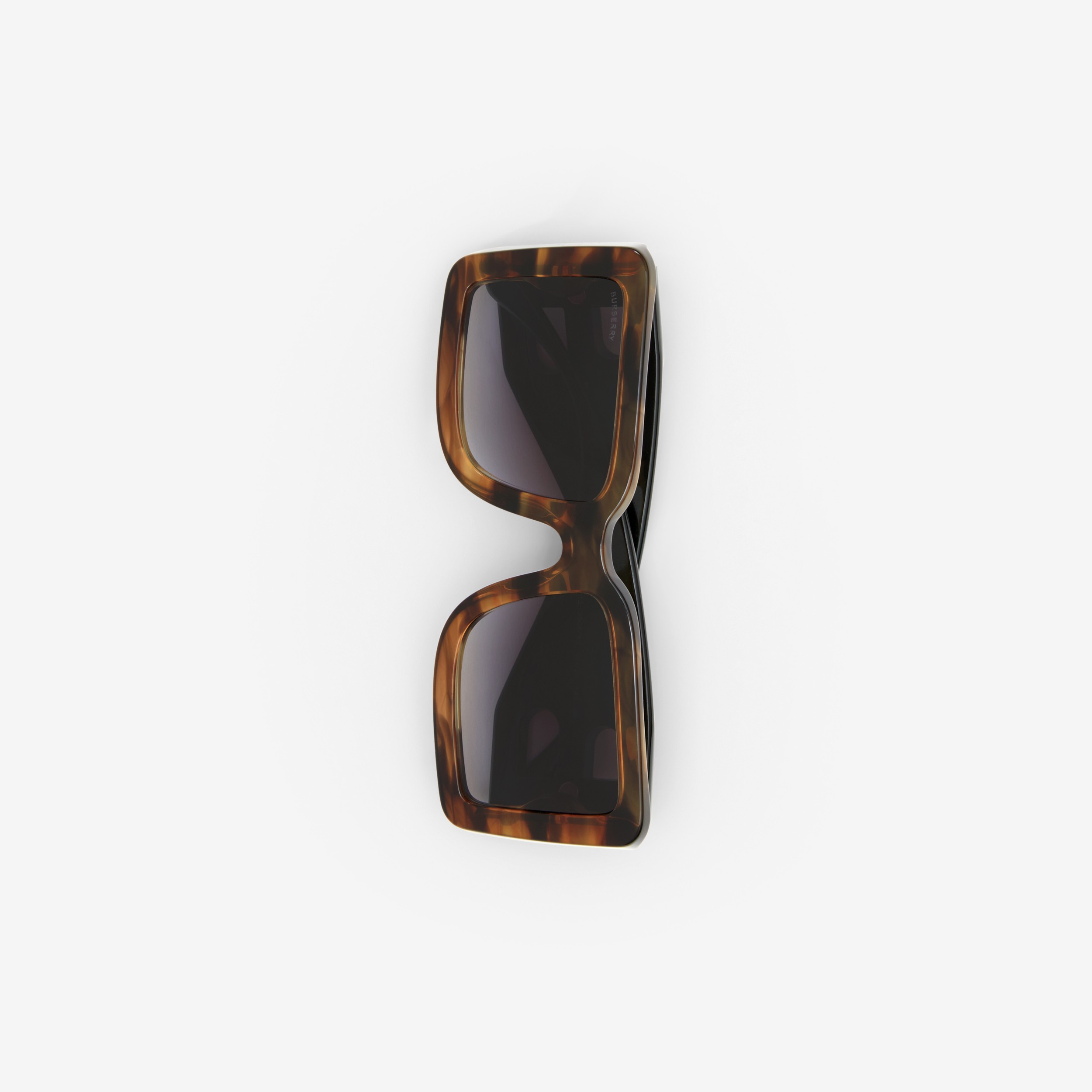字母 B 装饰方框太阳眼镜 (玳瑁纹绿) - 女士 | Burberry® 博柏利官网 - 2