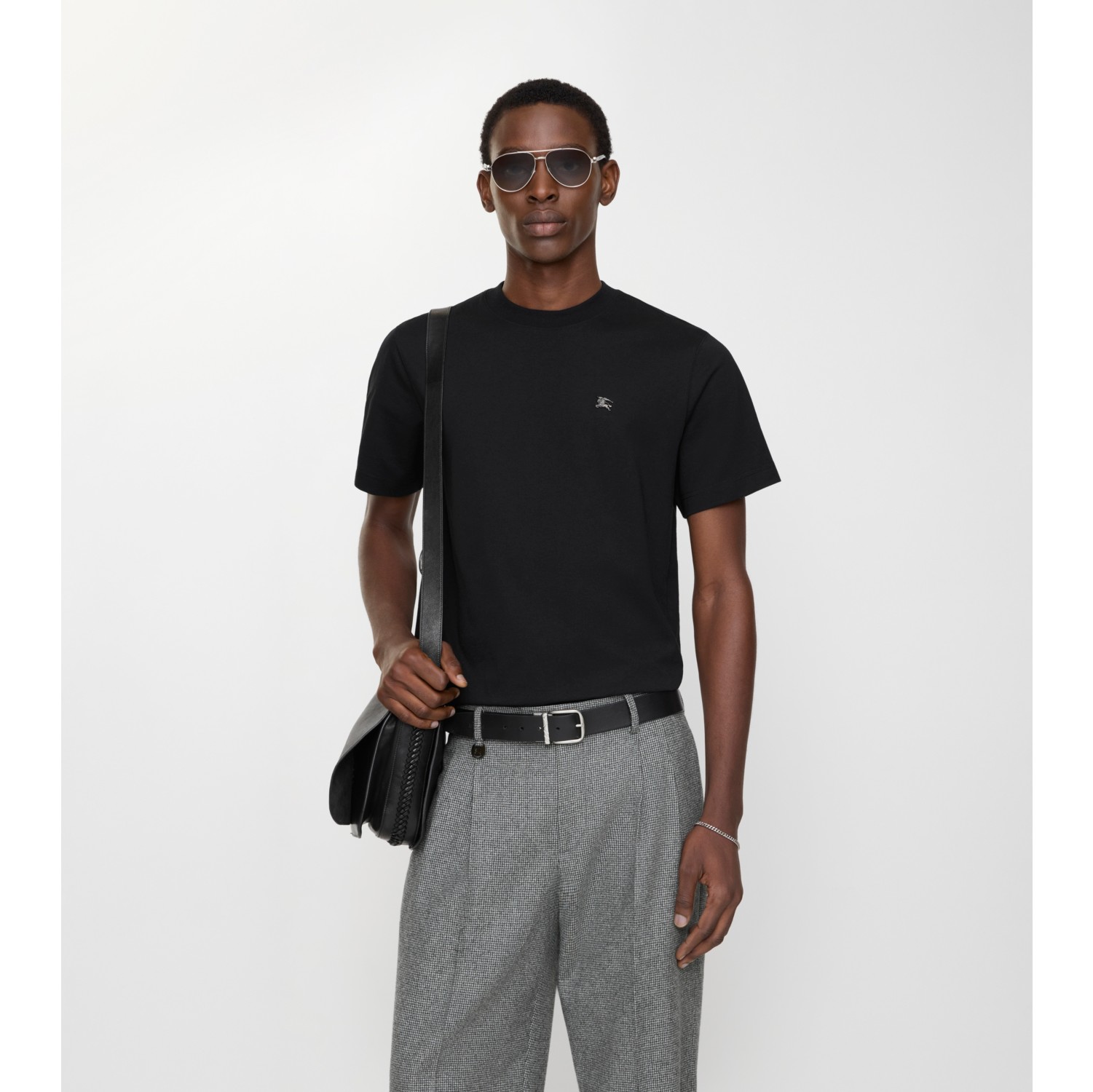 Metal EKD Cotton T-shirt in Black - Men | Burberry® Official