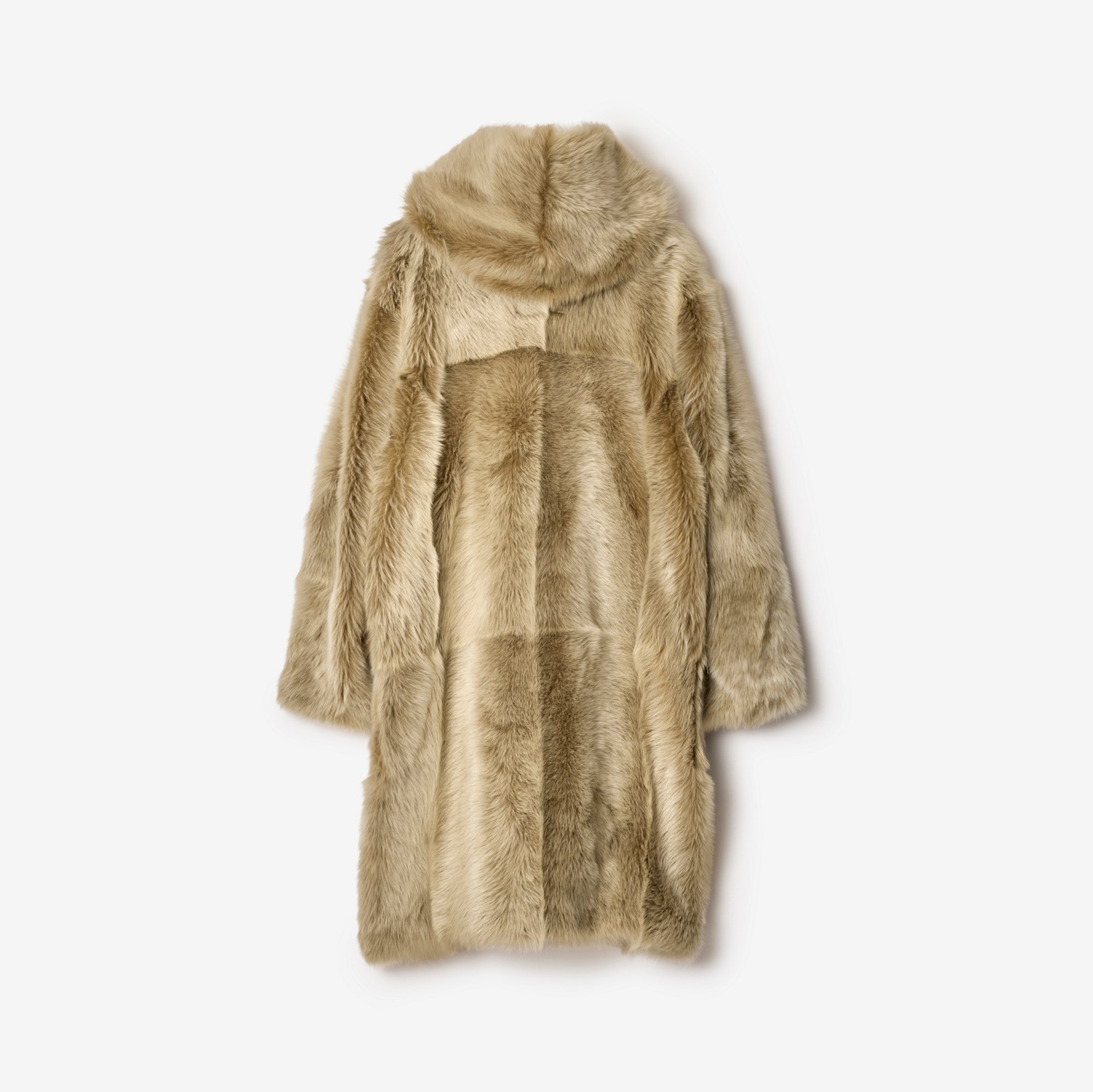 Shearling Duffle Coat in Linden - Women | Burberry® Official Shearling Duffle Coat in Linden - Women | Burberry® Official