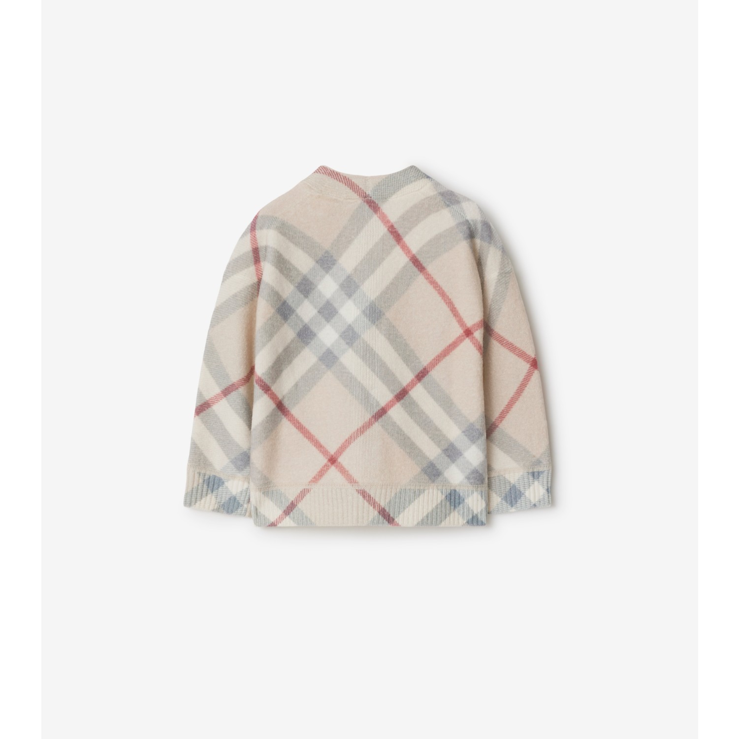 Burberry Cardigan In Lana Con Motivo Vintage Check 8117179 main image 1