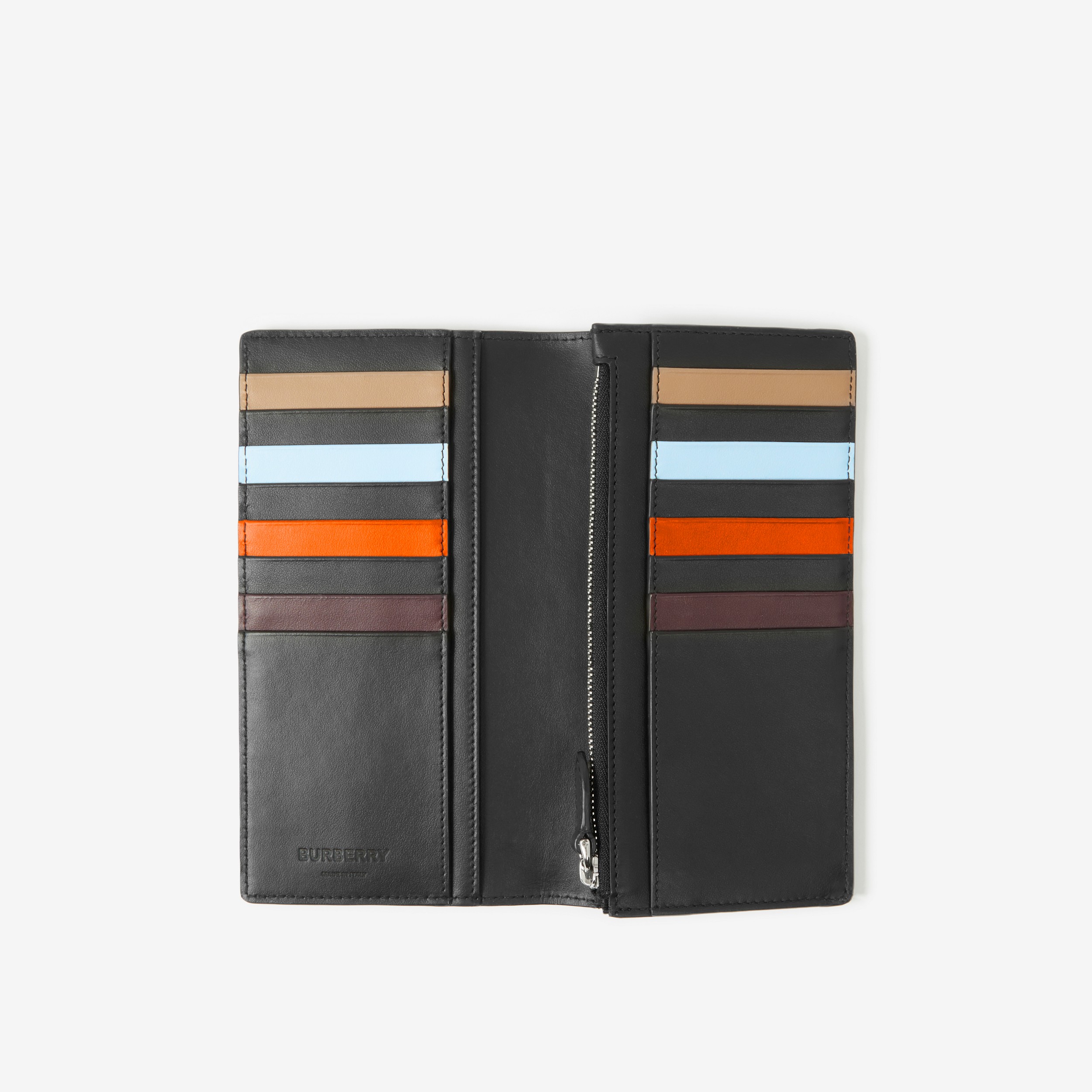 Colour Block Check Continental Wallet in Dark Birch Brown - Men | Burberry® Official - 4