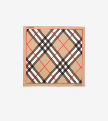 Watercolour Check Silk Scarf Archive ®