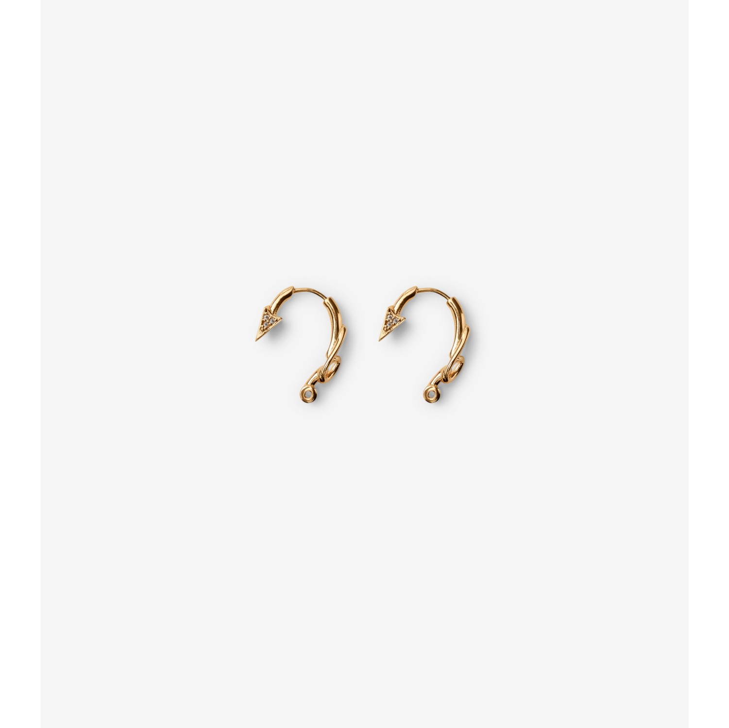 Hook Pavé Earrings