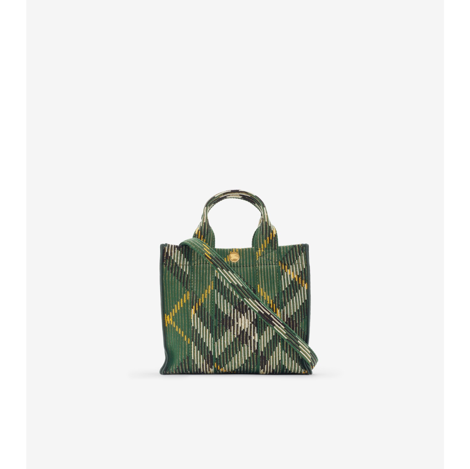 Mini Check Knitted Tote