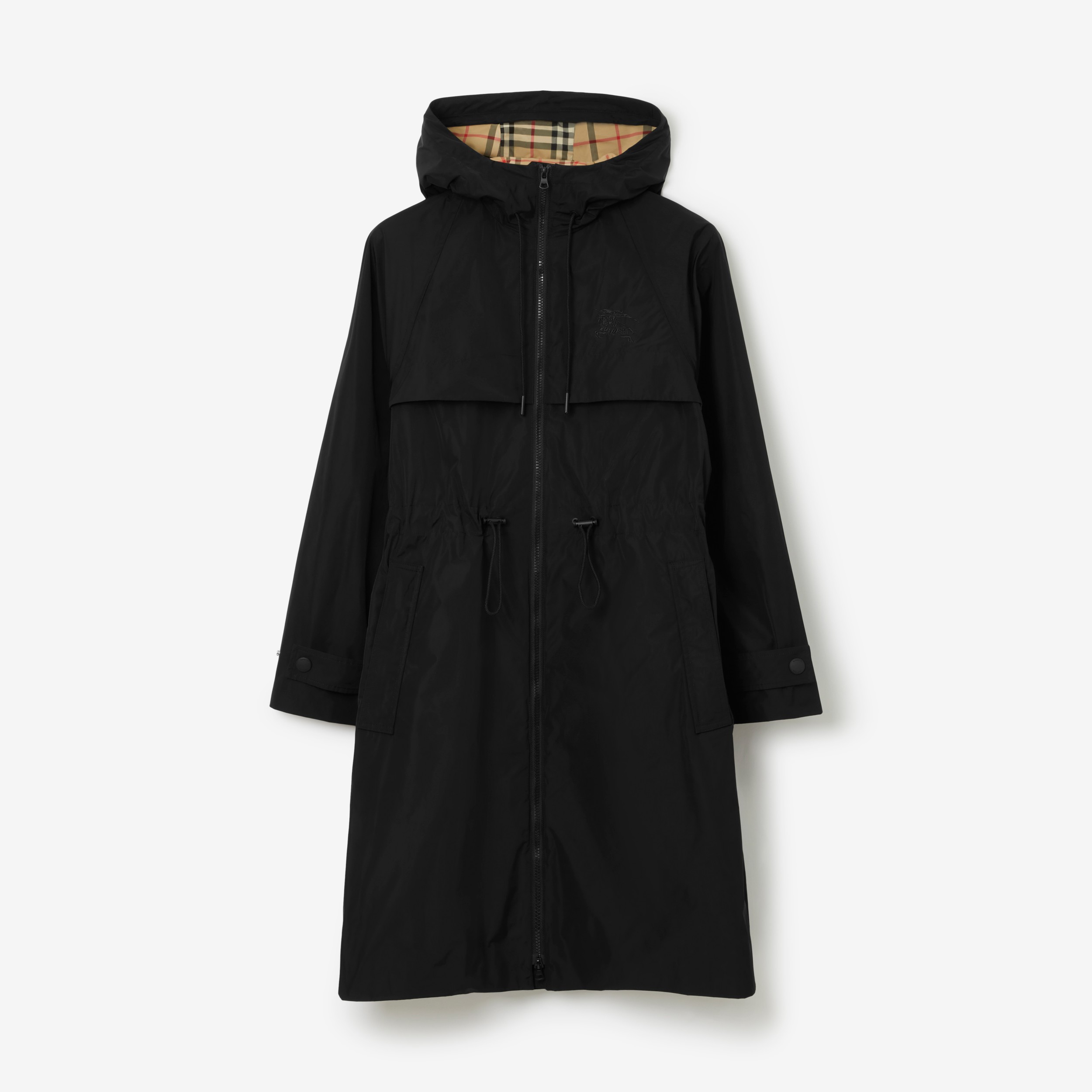 EKD Embroidered Coat in Black - Women | Burberry® Official - 1