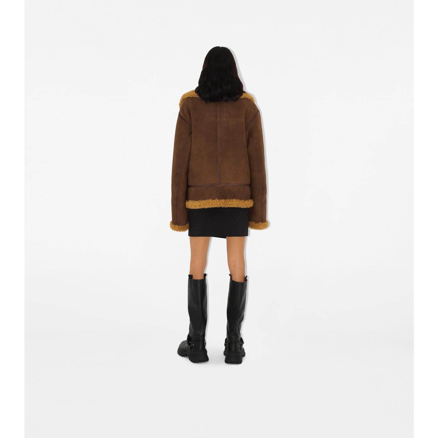 Jaqueta aviador de shearling